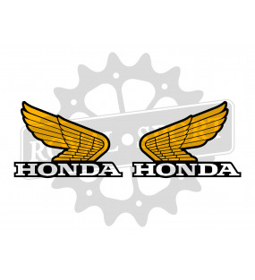 Stickers Honda - Ailes Orange